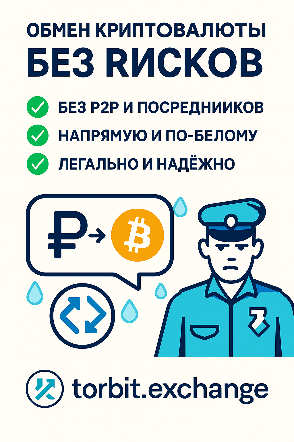 Почему Torbit.Exchange безопаснее и выгоднее P2P-обменников